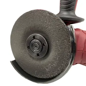 Lumberjack Cordless 20V Angle Grinder 115mm M14 Thread Overload Protection Red (BARE UNIT)