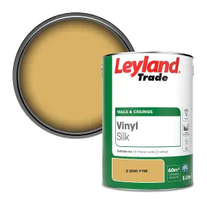 Leyland Trade Vinyl Silk Walls & Ceilings Emulsion Paint (S 2040-Y10R) - 5L