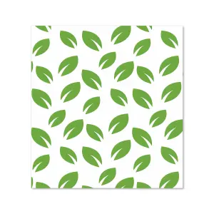 Leaves Pattern Premium Glass Kitchen Splashback W600mm x H750mm