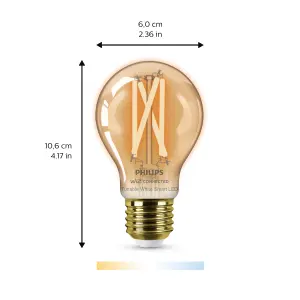 Philips WiZ E27 50W LED Cool white & warm white A60 Dimmable Light bulb