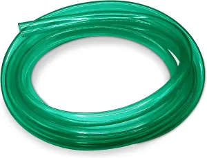 Flexible Hose 16mm Inside Diameter 20mm Outside Diameter- 4 Metres Clear PVC Food Grade GREEN  Plastic Tube Multipurpose PVC Pipe