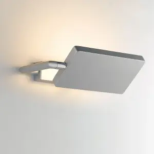 Luminosa BOOK LED Wall Light Grey 1300lm 3200K 22.5x10-15cm