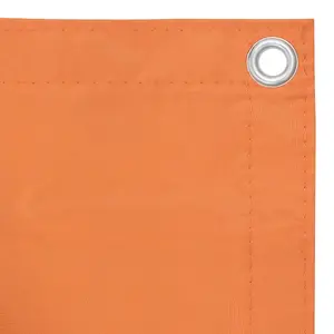 Berkfield Balcony Screen Orange 75x500 cm Oxford Fabric