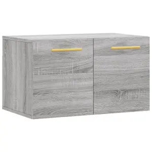 Berkfield Wall Cabinet Grey Sonoma 60x36.5x35 cm Engineered Wood