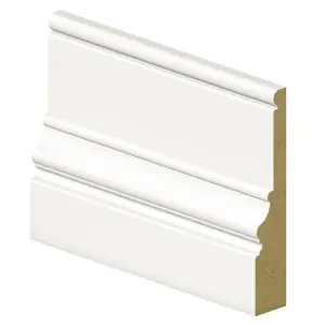 PACK OF 10 - Windsor White Primed MDF Architrave - 22mm x 119mm x 2200mm