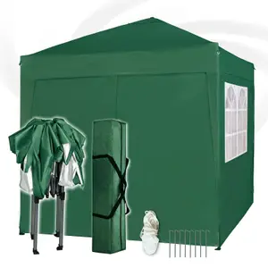 MCC Direct 2X2 Pop up Green Gazebo with Sides