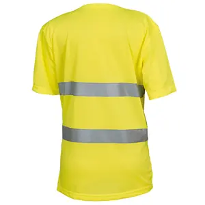 Yoko Mens Hi-Vis Lightweight V Neck T-Shirt