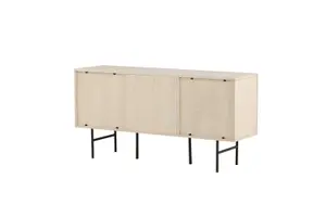 Björkön Low Cabinet Storage TV Stand , Whitewash