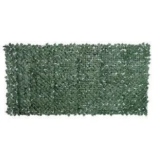 Outsunny Artificial Leaf Hedge Panel Garden Fence Privacy Screen 1.5m x 3m