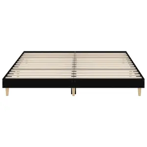 Berkfield Bed Frame Black 180x200 cm Engineered Wood