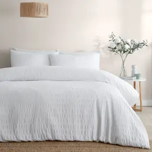 Honley Seersucker Textured Duvet Cover Set