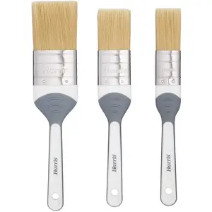 Harris Seriously Good Woodwork Paint Brush (Pack of 3) White/Grey/Beige (One Size)