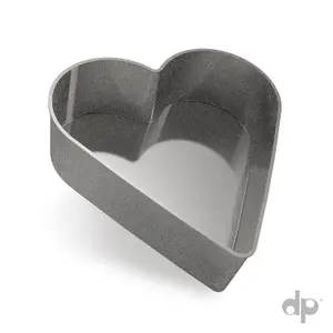 Heart Shape Pot Container Box Plant Pot Case Multipurpose Valentine's 24x25cm Grey