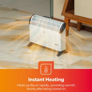 Geepas 2000W White Convector Heater