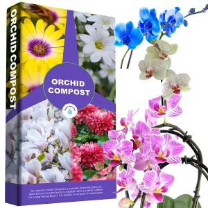 1 x 50 Litres (5 x 10 Litres) Orchid Potting Compost Mix For Lovely Orchid Plants Stronger Roots