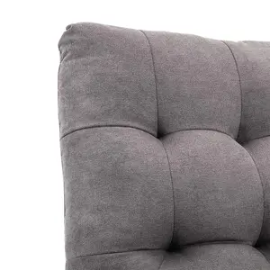 Charlbury Fabric Recliner Armchair Sofa Fireside Chair Reclining Cinema (Charcoal)