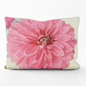 Khrystyna Cotton Floral Rectangular Lumbar Cushion