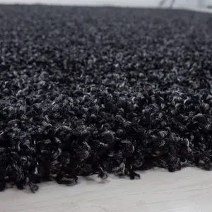 Abaseen 160x230 cm Anthracite Thick Pile soft Shaggy Modern Rug