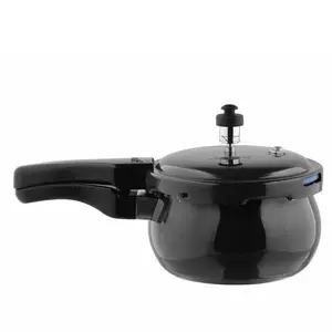 Vinod Hard Anodised Pressure Cooker Black Induction Friendly - 2.5 Liter 6.5L