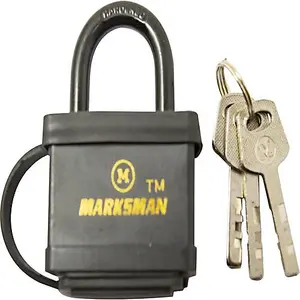 2 X 50Mm Heavy Duty Armoured Cover Padlock 3 Keys Security Lock Luggage Locker