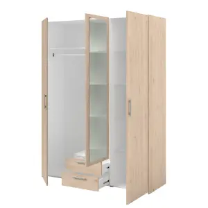 PARISOT DAILY 3 DOOR ROBE WITH MIRROR OAK