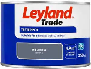 Leyland Trade Vinyl Matt Walls & Ceilings Emulsion Paint Old Mill Blue (PPG1171-6) 350ml Tester