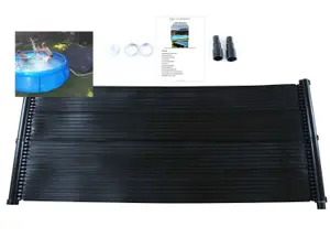 Swimming Kids Pool Hot Water Heater Mat PV Panel Pump Kit Free Sun Energy Hose - 0.66 x 150cm - 2 Mats