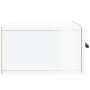 Berkfield Wall-mounted Bedside Cabinets 2 pcs High Gloss White 35x35x20 cm