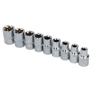 1/2" Drive Male & Female Short Long Torx E Sockets T27-T70 E10- E24 18pc