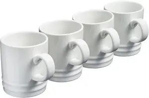 Coffee Cups Mugs Set of 4 Cups Stoneware 350ml