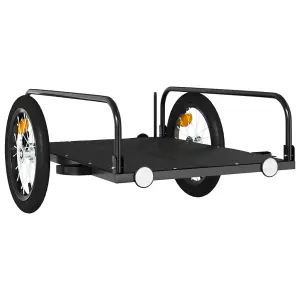 vidaXL Bike Trailer Black 126x63x34 cm Iron