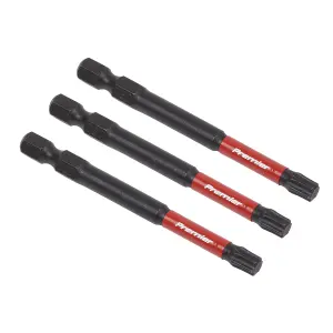 Sealey TRX Star T30 Impact Power Tool Bits Forged From S2 Steel 75mm 3pc AK8270