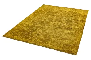 Gold Abstract Luxurious Modern Easy to Clean Abstract Rug For Dining Room Bedroom And Living Room-200cm X 290cm