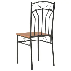 Berkfield Dining Chairs 2 pcs Brown MDF