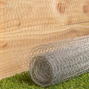 5m x 90cm x 13mm Galvanised Metal Chicken Garden Wire Netting or Fencing