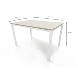 Felecia Extendable Dining Table White