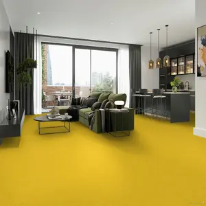 Yellow Mosaic Effect Vinyl Flooring, Contract Commercial Vinyl Flooring with 2.0mm Thickness-14m(45'11") X 2m(6'6")-28m²