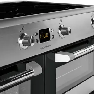 Leisure CS100D510X Freestanding Electric Range cooker with Induction Hob - Stainless steel effect