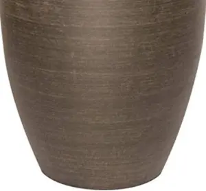 Primrose Black Cortina Stone Cone Round Tall Garden Planter 53cm