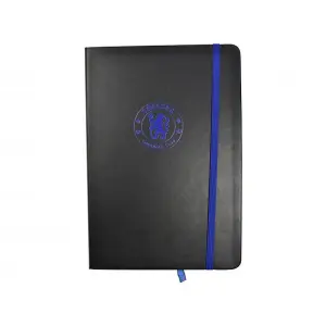 Chelsea FC Premium Crest A5 Notebook Black/Blue (One Size)