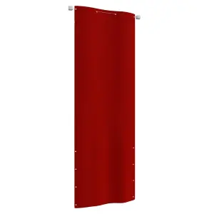 Berkfield Balcony Screen Red 80x240 cm Oxford Fabric