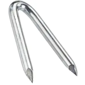 Galvanised Netting Staple U Nails 30mm  Pack of: 100  Heavy Duty U Shaped Wire Tacks for Fencing & Mesh, Durable Fence Pin Staples