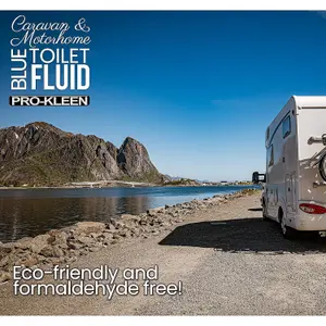 Pro-Kleen Blue Toilet Chemical Fluid Solution Cleaner 6L for Caravan and Motorhomes - Eco-Friendly, Formaldehyde Free