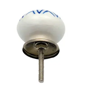 Nicola Spring - Round Ceramic Cabinet Knobs - Mixed - Pack of 6