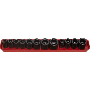 Premium 12 Piece Impact Socket Set with Corrosion Resistance - 3/8" Drive