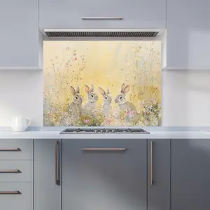 Ava Sterling: 00009 Premium Glass Kitchen Splashback W900mm x H650mm