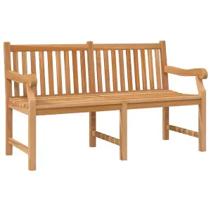 Berkfield Garden Bench 150 cm Solid Teak Wood