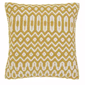 Asiatic Halsey Mustard Geometric Cushion-45cm X 45cm