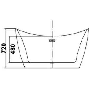 Viktor Benson Taha 1800 x 800 Freestanding Double Ended Bath