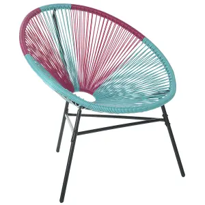 Garden Chair ACAPULCO PE Rattan Turquoise